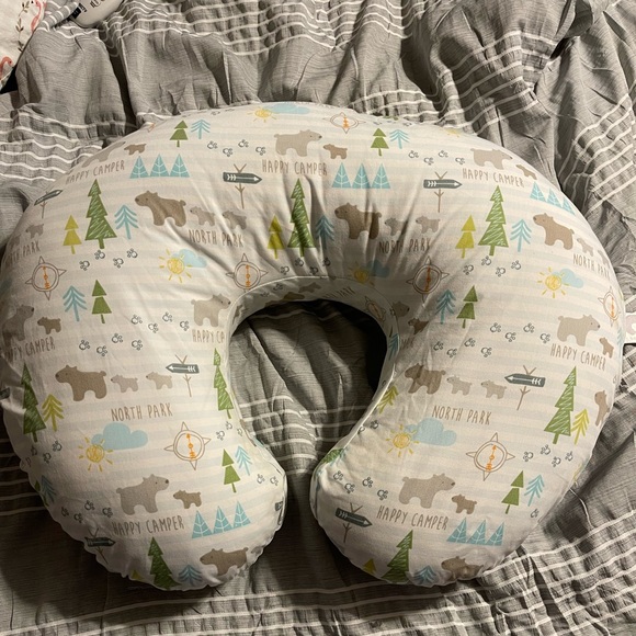 Boppy pillows with cover 
Great for breastfeeding, bottle feeding, or lounging! - Picture 2 of 2